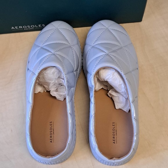 AEROSOLES Ella Quilted Slide- On Sneakers Blue 7 - Picture 9 of 10